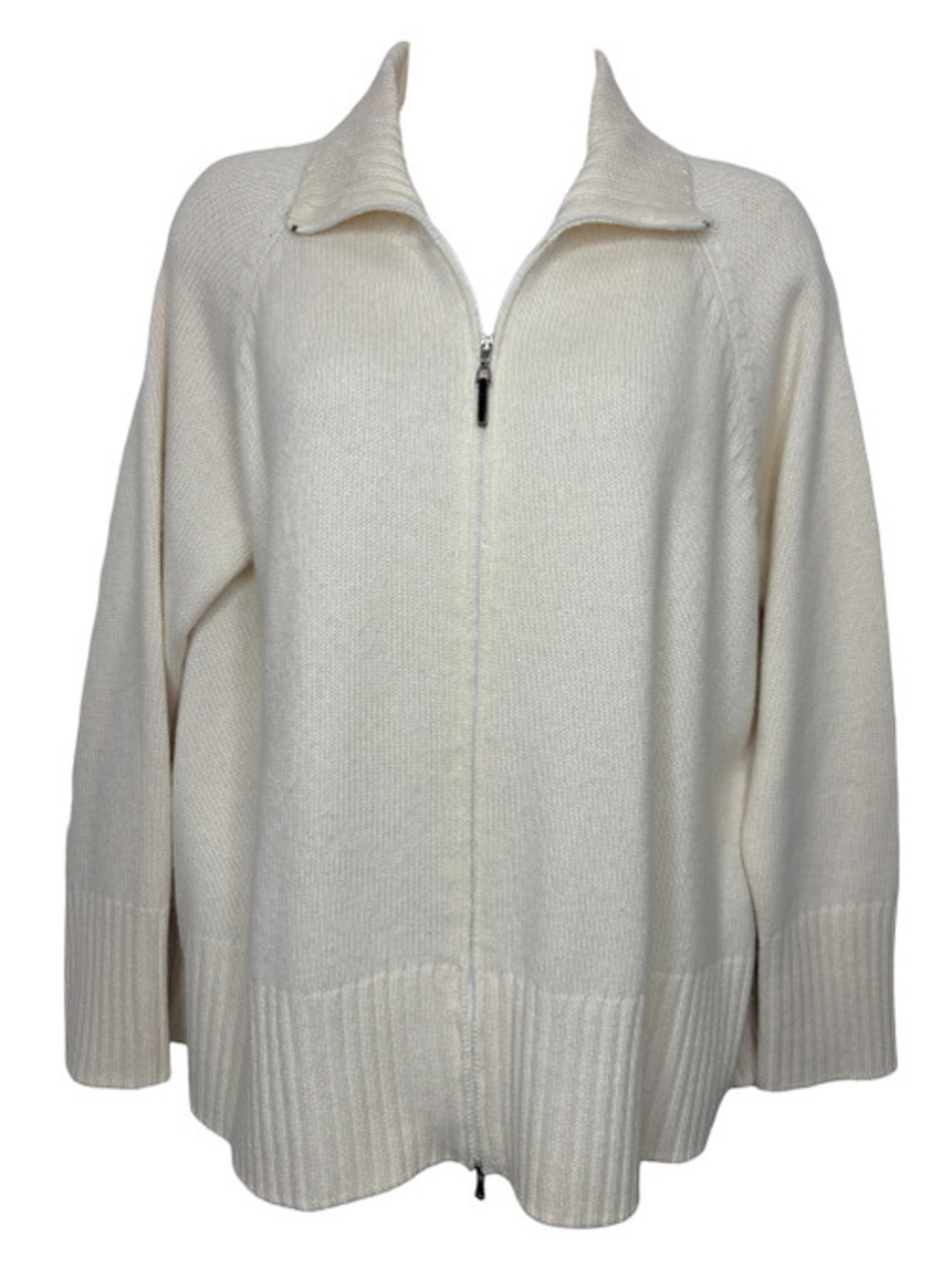 Brunello Cucinelli Cashmere Zip-Front Cardigan